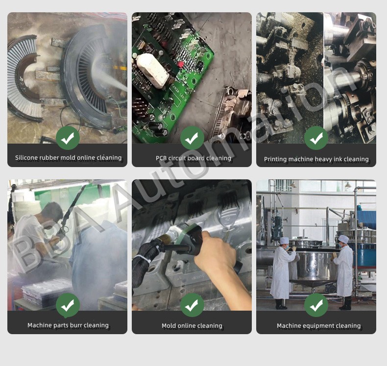 нанесение машины для сухой ледовой пилоты